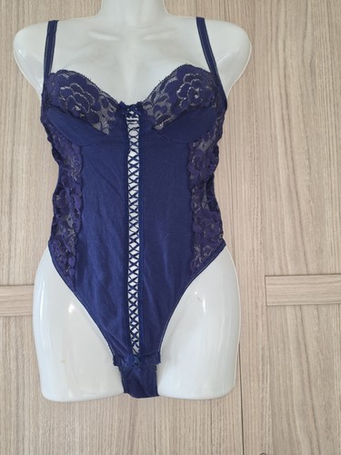 Ann summers bodysuit navy size - bodysuit,