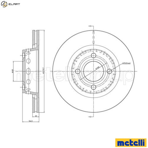 Brake disc 0330 - 2x, audi