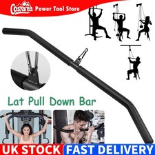 Lat Pull Down Bar Cable Attachment Back Gym Training Pulley System Straight Bar