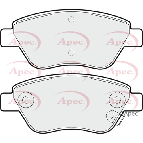 Brake pads set - pads, proton