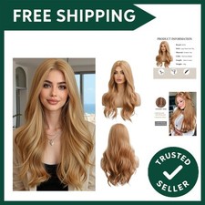 Long Wavy Strawberry Blonde