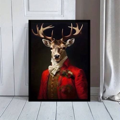 Stag elk vintage suited black - stag,