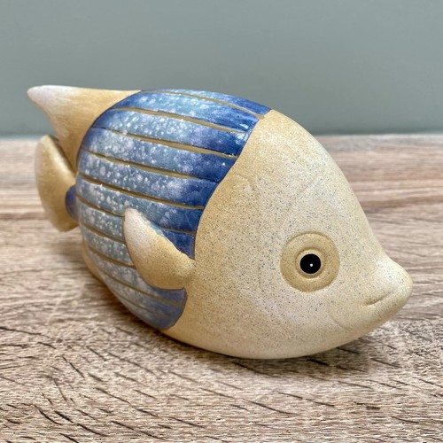 Ceramic fish ornament - ceramic,