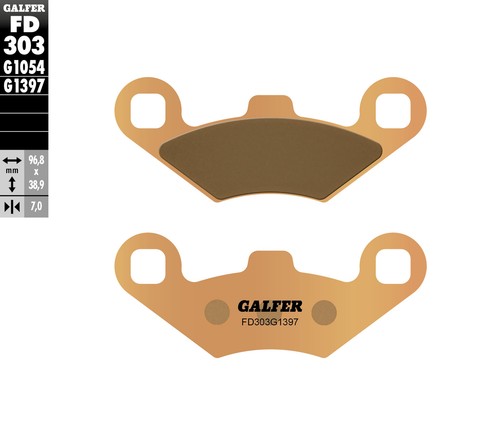 Kh159 metallic sintered brake - metallic,
