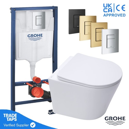 Rimless wall hung - hung, toilet