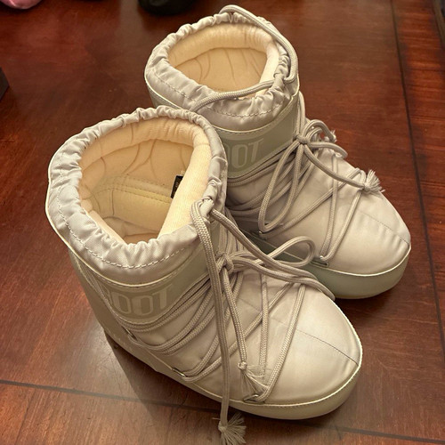 Moon boot white lace ankle - boot,