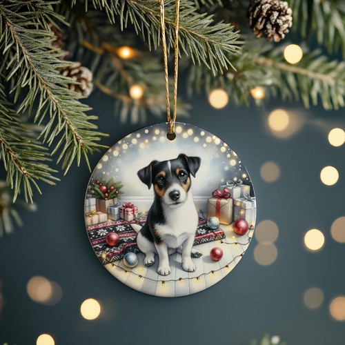 Jack russell christmas tree - jack,