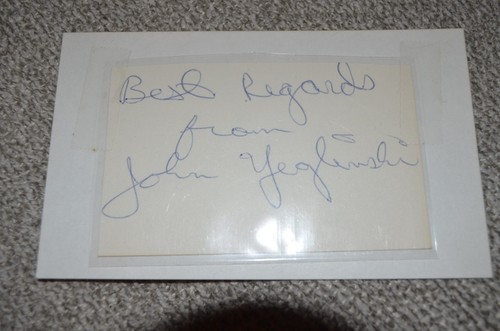 John yeglinski vintage signed - yeglinski,
