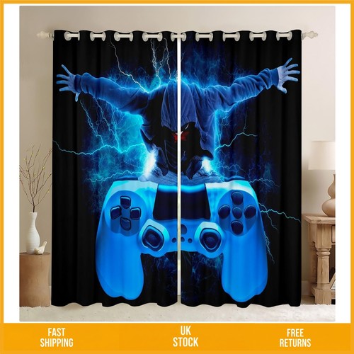 Gamer print blue gamepad - print,