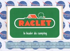 VINTAGE STICKER STICKER STICKER RACLET THE LEADER OF CAMPING