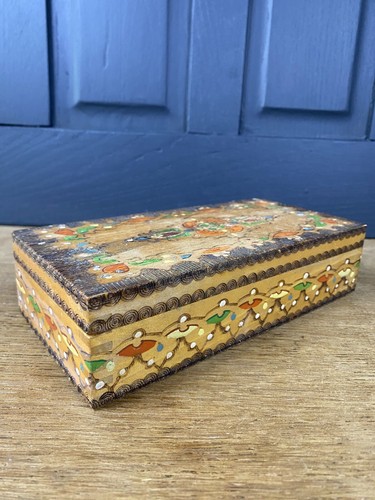 Vintage bulgarian pyrography - bulgarian,