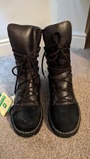 Treemme Creazioni Sportive Brown Leather Chainsaw Boots size 8