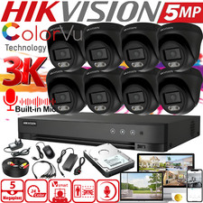 HIKVISION CCTV SECURITY SYSTEM 5MP AUDIO MIC CAMERA ColorVU Outdoor Night Vision