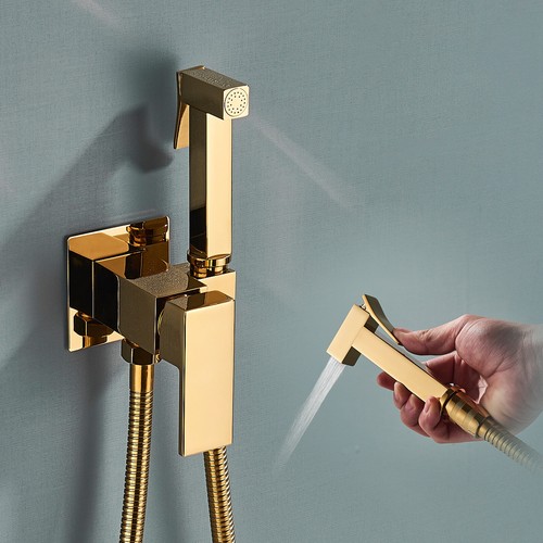 Gold brass bathroom - brass, sink