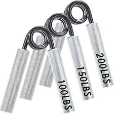 Hand Grip Strengthener Set of 3 (100, 150, 200 lbs) Heavy Grip Strength Trainer
