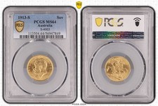 Australia 1913 S Full Gold