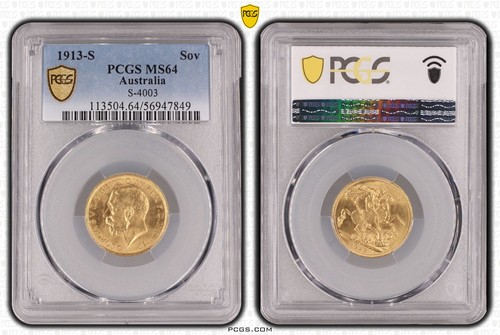 Australia 1913 full gold - 1913,