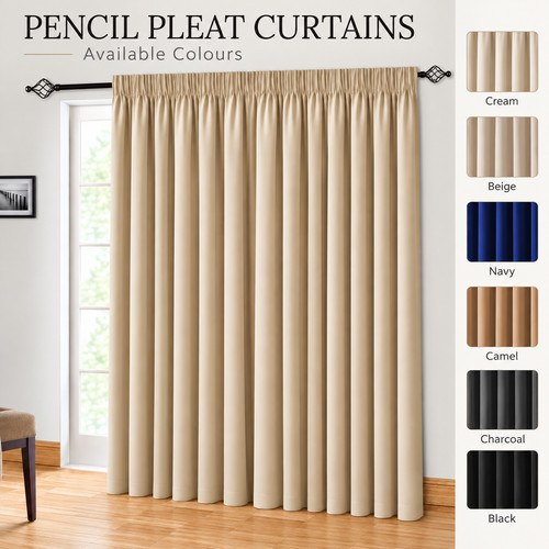 Blackout door curtains pencil - blackout,