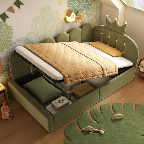Daybed 3ft velvet upholstered - daybed,