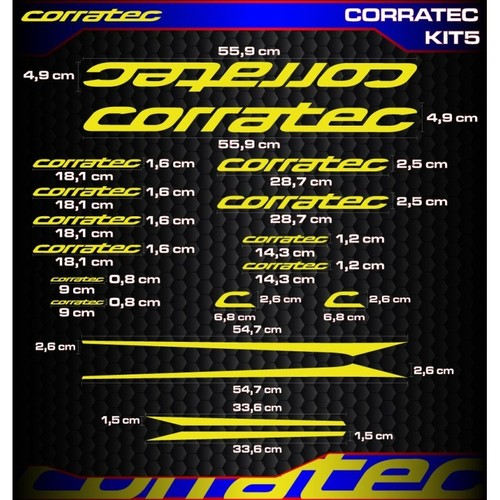 Corratec vinyl decals stickers - corratec,