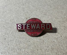 1952 FA STEWARDS ENAMEL BADGE 1952 FA CUP FINAL NEWCASTLE UNITED v ARSENAL