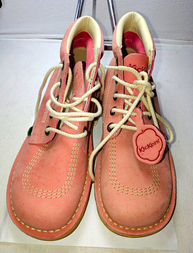 Kickers women pink leather - kickers, women’s