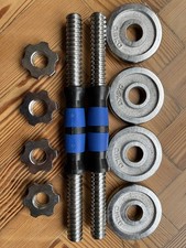 Chromed CAST IRON Weight Plates 4 X 0.5kg fit for  1" York dumbbell barbell 