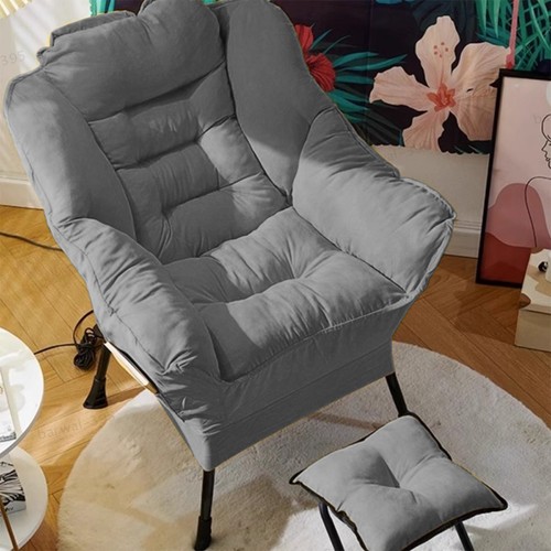 Lounge chair with footstool - with,
