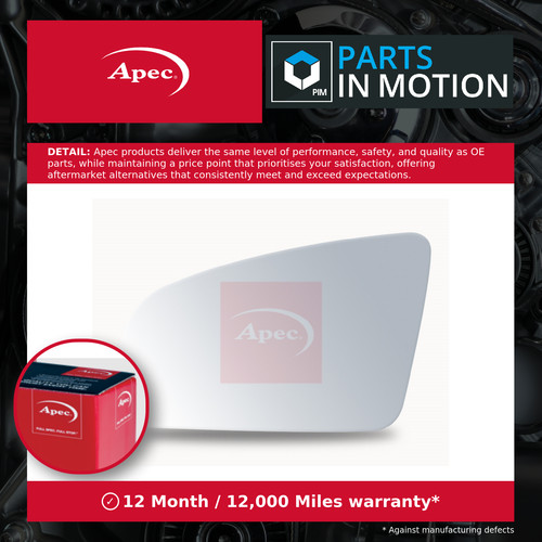 Mirror glass fits audi 8p1 - mirror,
