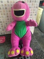 Barney the Dinosaur 1990s Vintage Plush Teddy with Battery Pack