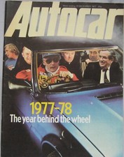 Autocar 31/12/1977 featuring Maserati Khamsin, VW Scirocco, Matra-Simca Rancho