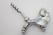 Art Deco 1930's novelty corkscrew poodle dog chrome