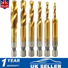 6Pcs Drill Spiral Tap Bits Set