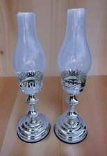Pair 16" Silver Plate Weighted