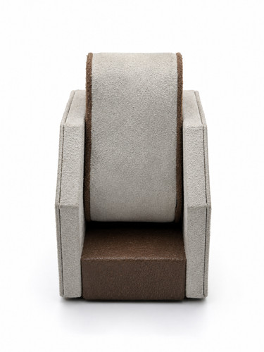 Grey brown watch display - grey,