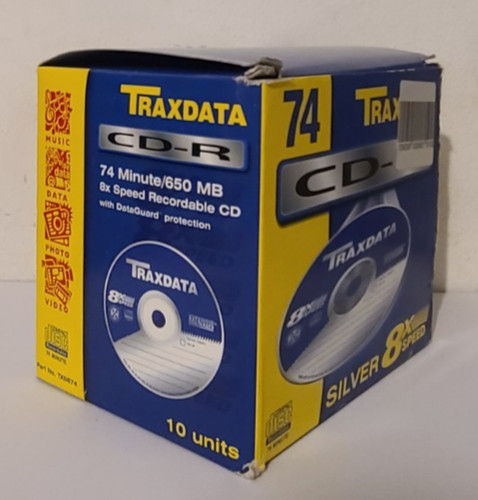 Traxdata txs874 silver - traxdata, cd-r