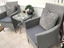 Bistro table and - chairs, 2