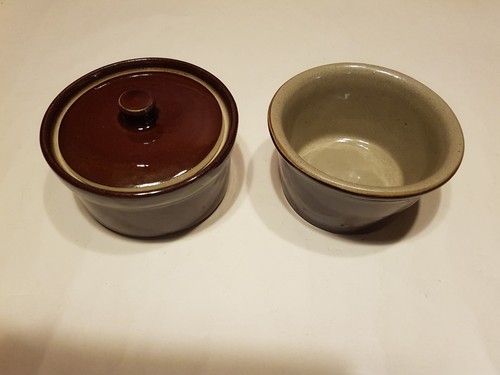 Pair vintage moira pottery - pair,