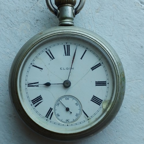 Elgin open face pocket watch - elgin,