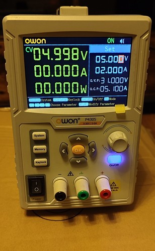 Owon p4305 30v - 30v, 5a