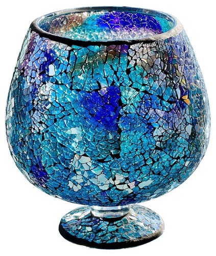 Small mosaic glass - glass, hurricane