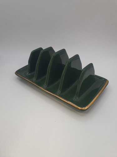 Vintage green gold ceramic - &,