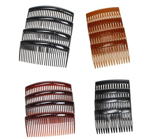 Pack plain side hair combs - 4,