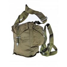 Vintage 80's Polish Army Military Gas Mask Bag MC-1.Olive Green.