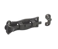 4-1/2" Straight Black Cast Iron Bolt Stable / French Doors (JAB39)