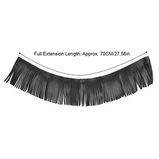 Black 2pcs Motorcycle Retro