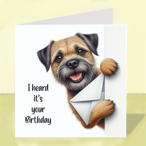 Border terrier dog birthday - dog,,