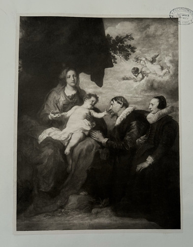 Antique print van dyck the - print,