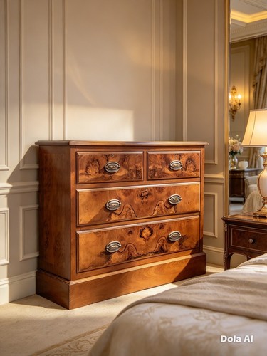 Chest drawers georgian burr - chest,