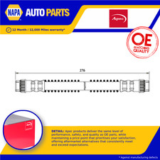 Brake Hose fits CITROEN C8 2.0